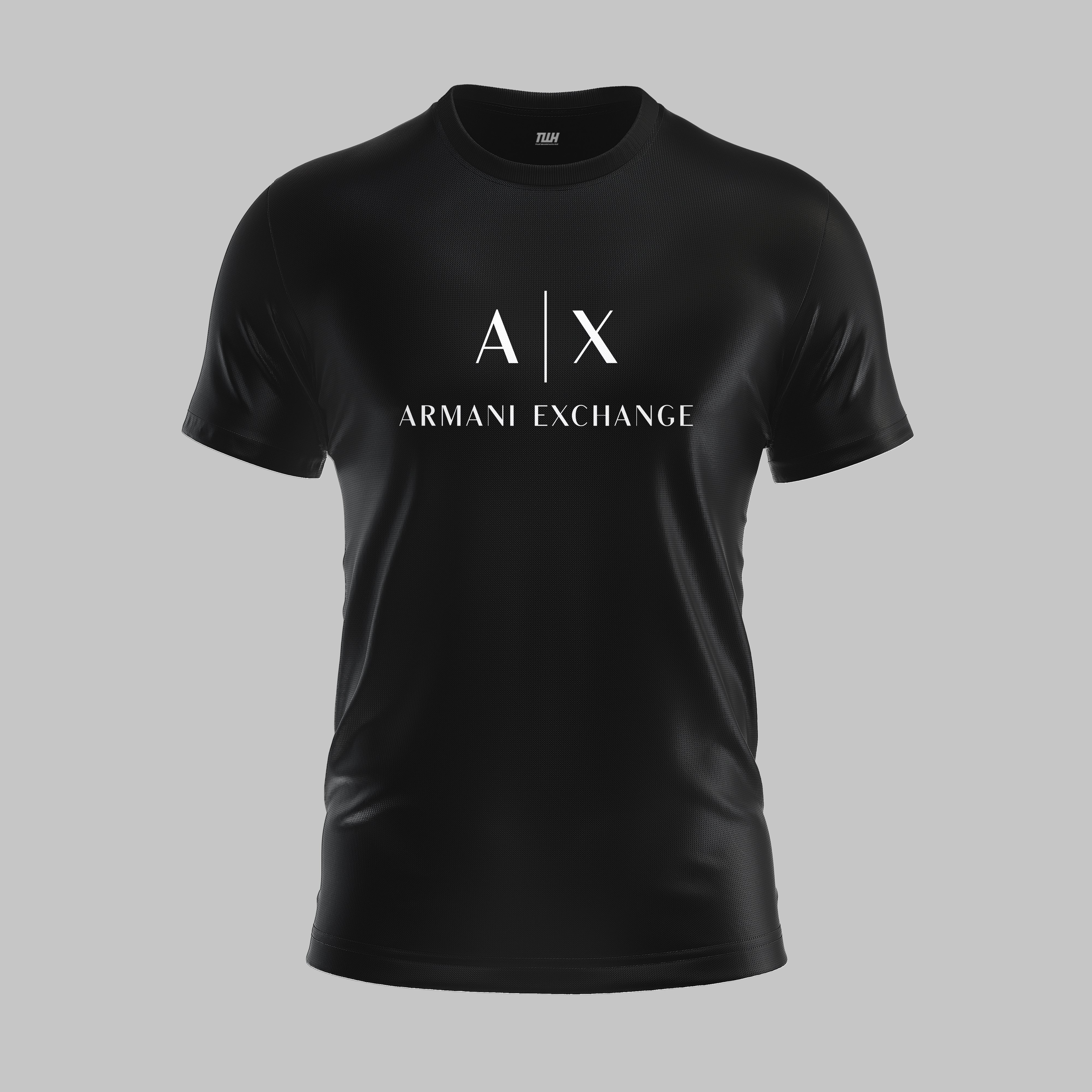 ARMANI BLACK GRAPHIC T SHIRT