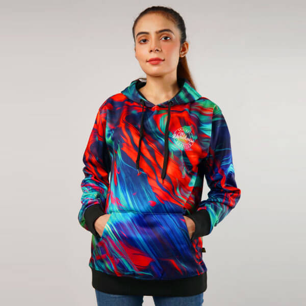 Abstract All Over Printed Hoodie TheWarehouse