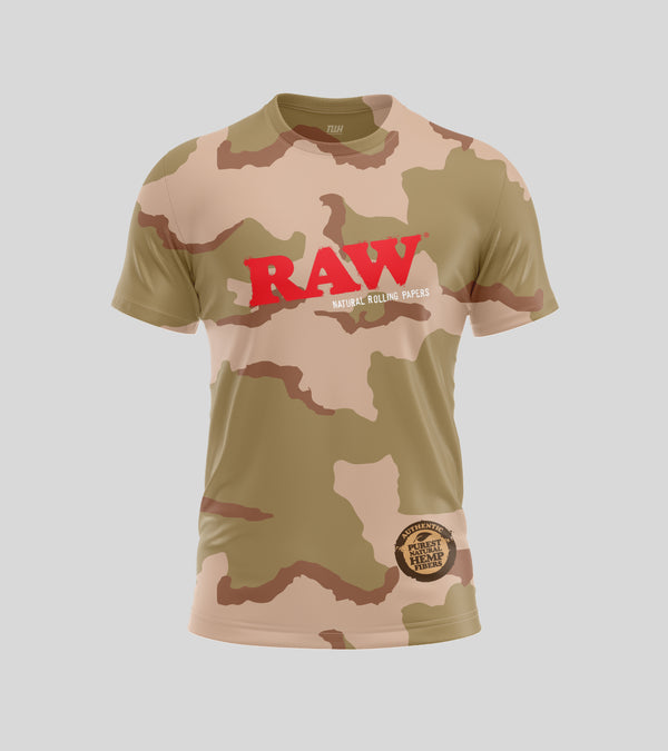 Raw camouflage unisex Tshirt