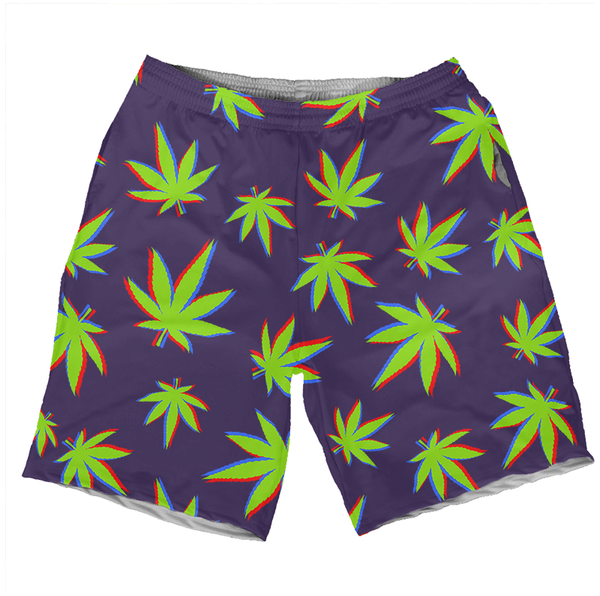 Raw Green Weedy Shorts