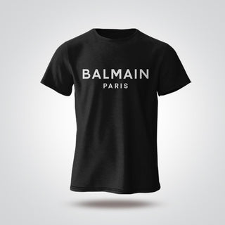 BALMAIN Black GRAPHIC T-SHIRT