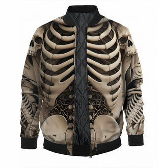 Temu Skull Bomber Jacket