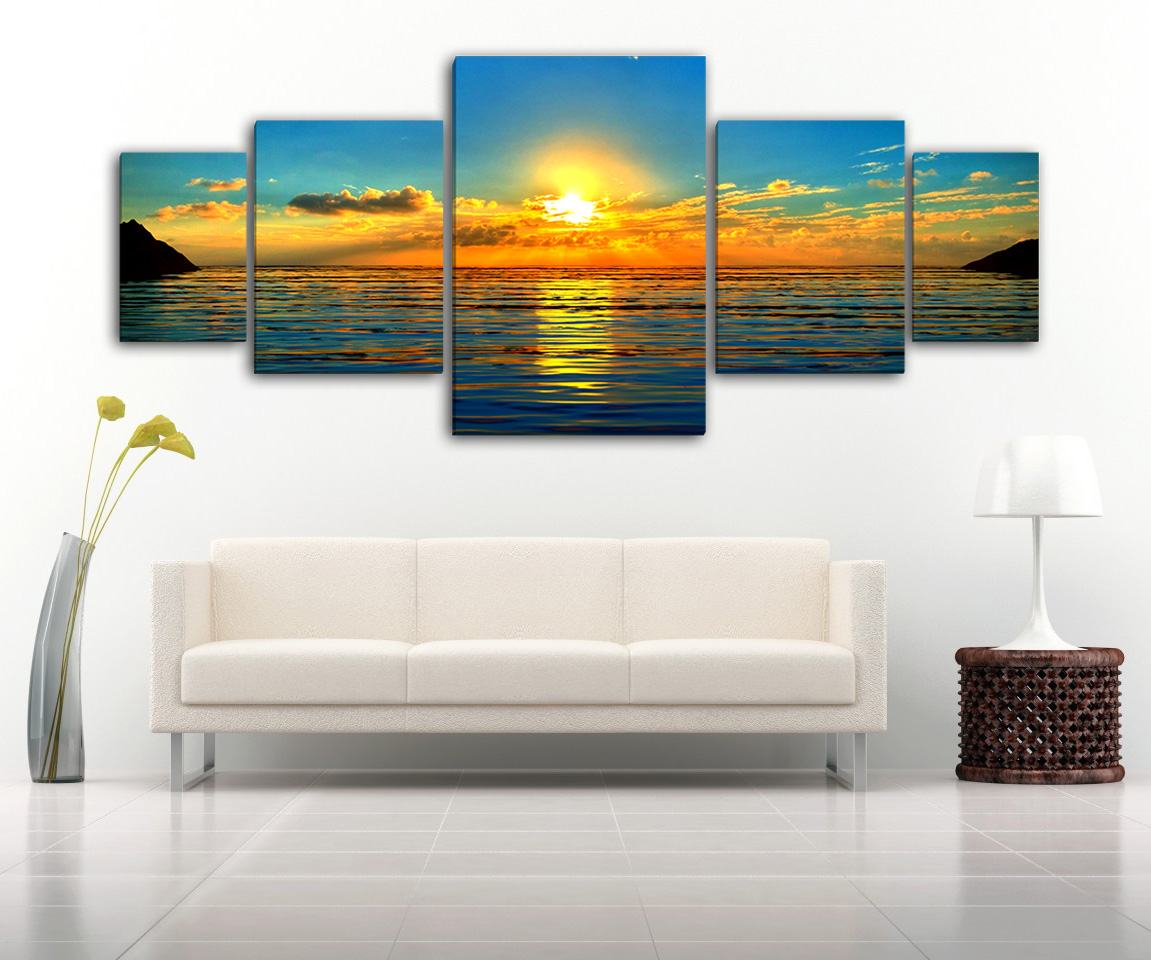 Set Of 5 Sunrise Canvas Frames | TheWarehouse