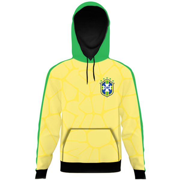 Team Brazil All Over Printed Hoodie